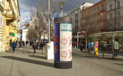 Propagace kultury bude v centru Brna citlivější díky novému reklamnímu nosiči