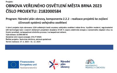 Obnova VO města Brna 2023