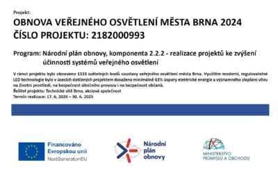 Obnova veřejného osvětlení města Brna 2024